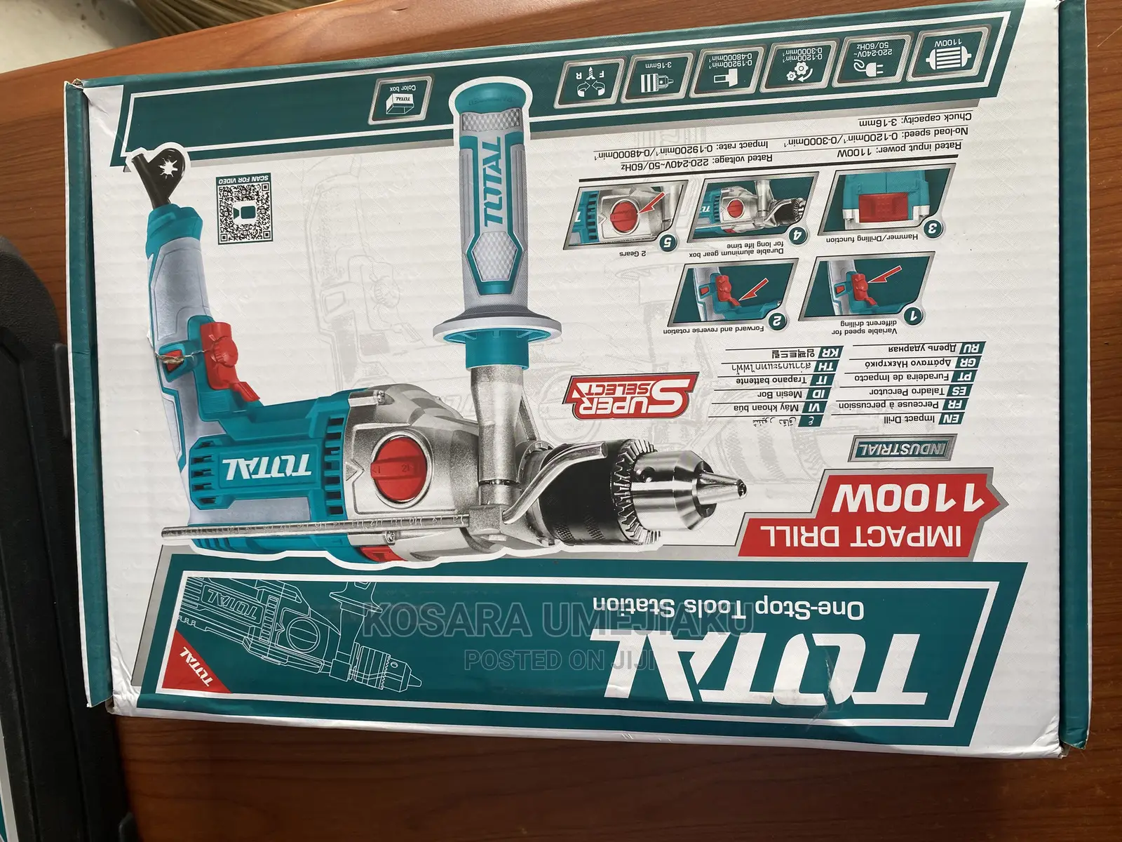 Total 16mm Impact Drill 1100w