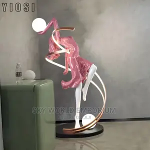 Modern Resin Sculpture Led Floor Creative Light