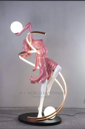 Modern Resin Sculpture Led Floor Creative Light