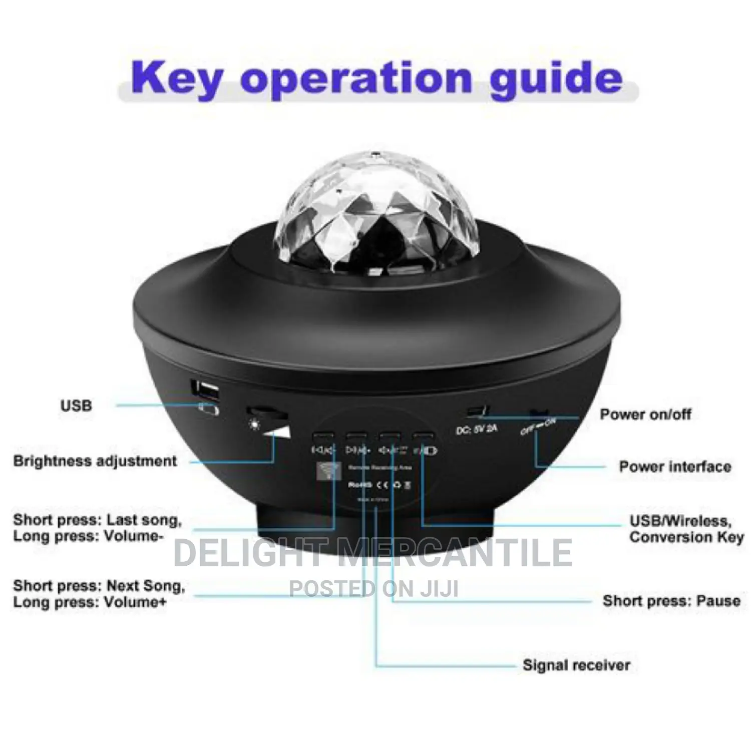Bluetooth Star Light With Remote Control