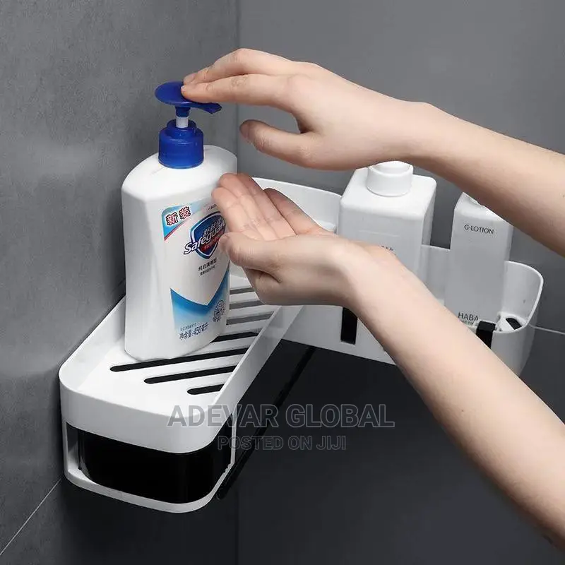 Corner Bathroom Organizer Shampoo Cosmetic Storage Rack