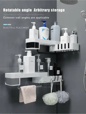 Corner Bathroom Organizer Shampoo Cosmetic Storage Rack