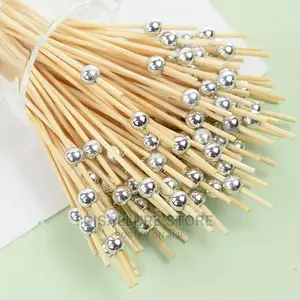 Beaded Bamboo Fruit Picker -50 Pieces