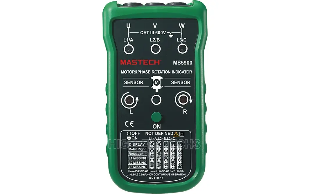 Mastech Ms5900 3 Motor Phase Rotation Indicator