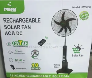 Iwin Rechargeable Solar Fan