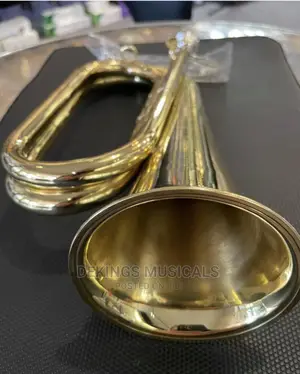 Photo - A Military Professional Bugle Wood Wind Instruments Gold