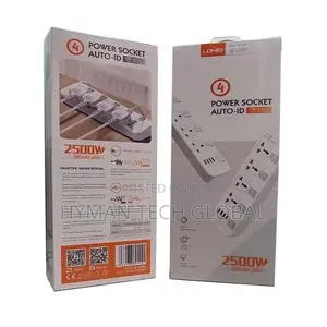 Ldnio SC4408 Power Socket AUTO-ID With 4 USB Port 2500W