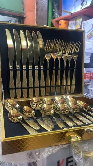Golden Spoon Fork by 24 PCS
