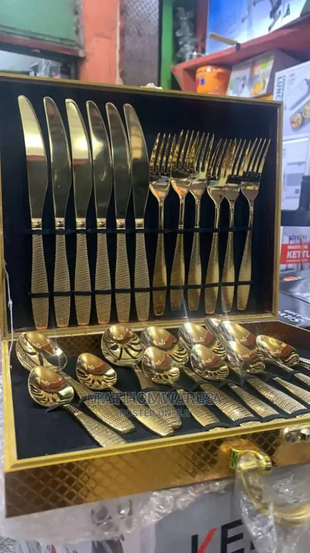 Golden Spoon Fork by 24 PCS