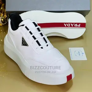 Original PRADA White Sneakers Available in Store