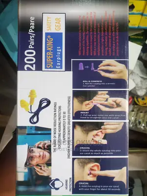 Safety Ear Plug 200 Pairs