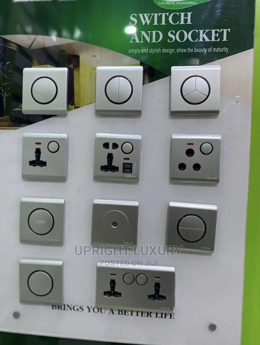 Silver Soft Touch Switches/Sockets