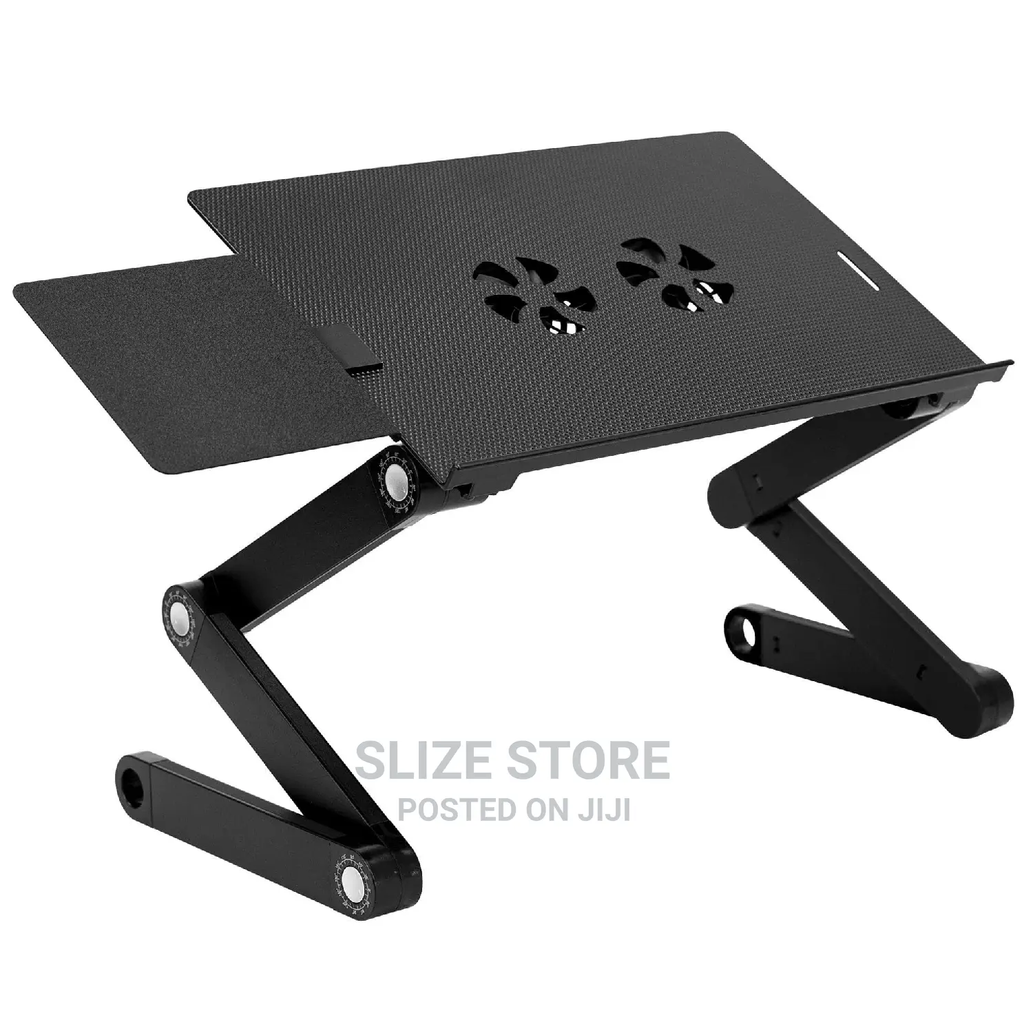 Laptop Stand Desk With Side Mount Mouse Stand - Vented