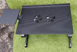 Laptop Stand Desk With Side Mount Mouse Stand - Vented