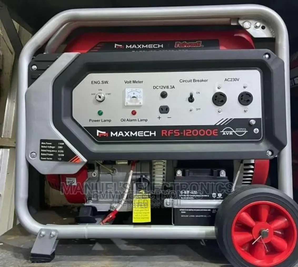 (10.5kva) Maxmech Petrol Generator Model Rfs12000e