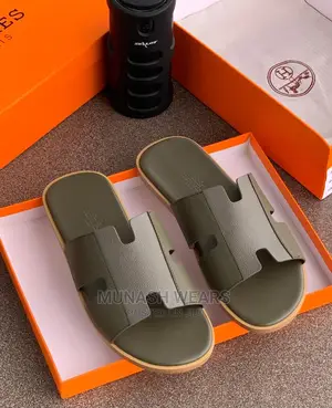 Hermes Leather Slipers