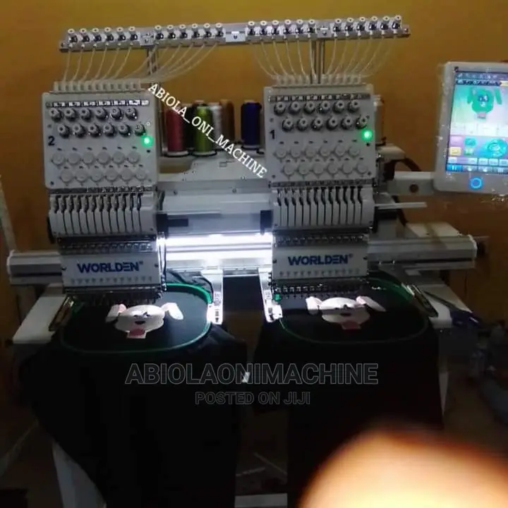 Two-Head Industrial Monogram Sewing Machine for sale - Abiolaonimachine ...