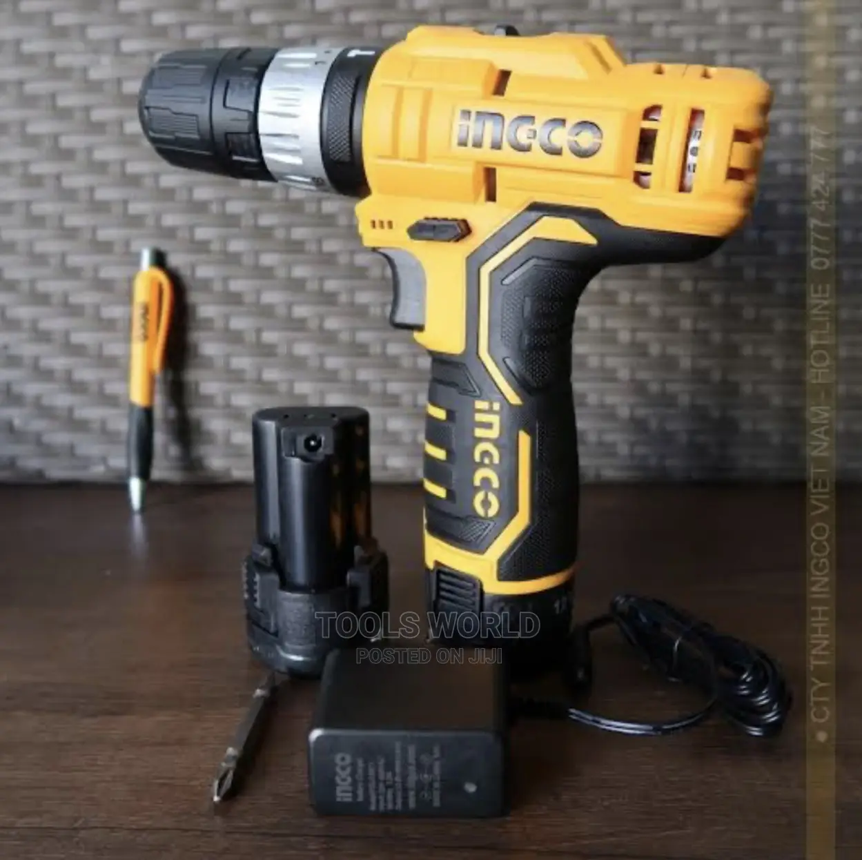 Ingco CIDLI1232 12V Cordless Li-Ion Impact Drill 12V