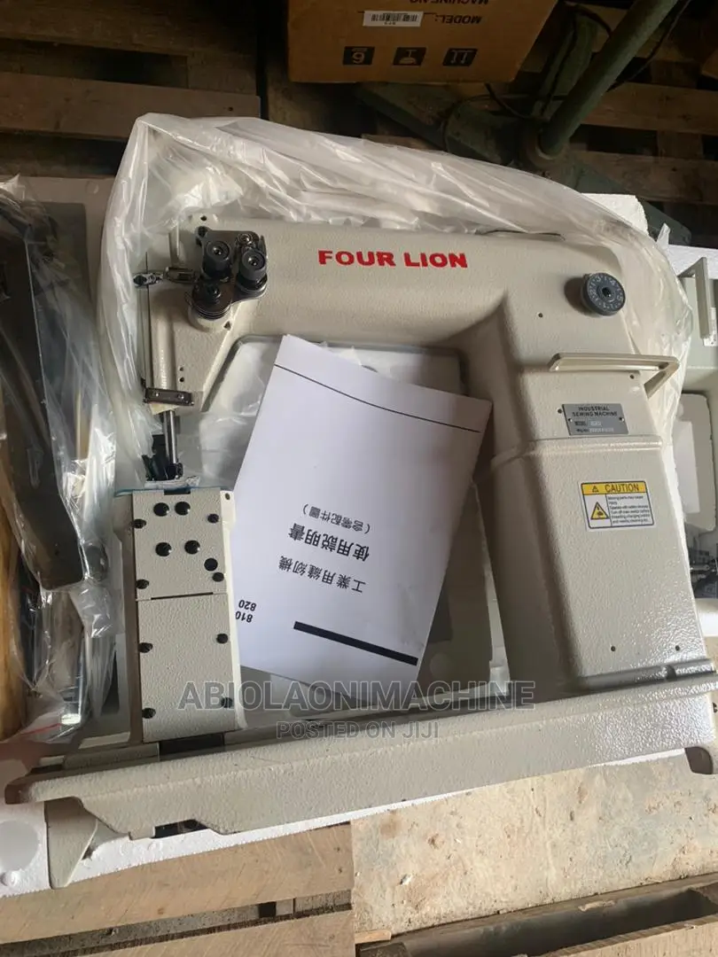 Four Lion Post Bed Double Needle Leather Sewing Machine 820