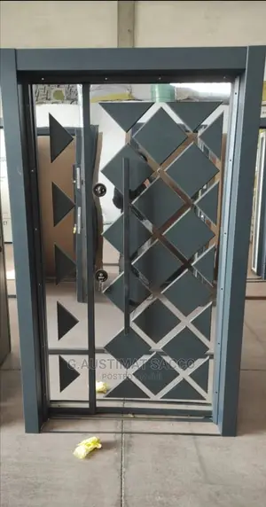 Turkey Glass Double Door Gray