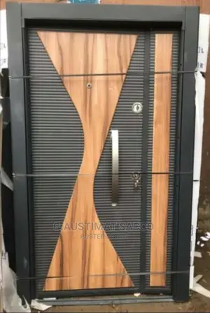 Gray Turkey 4ft Door With Wooden Design