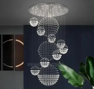 High Ceiling Staircase Modem Luxury Crysta Chandelier