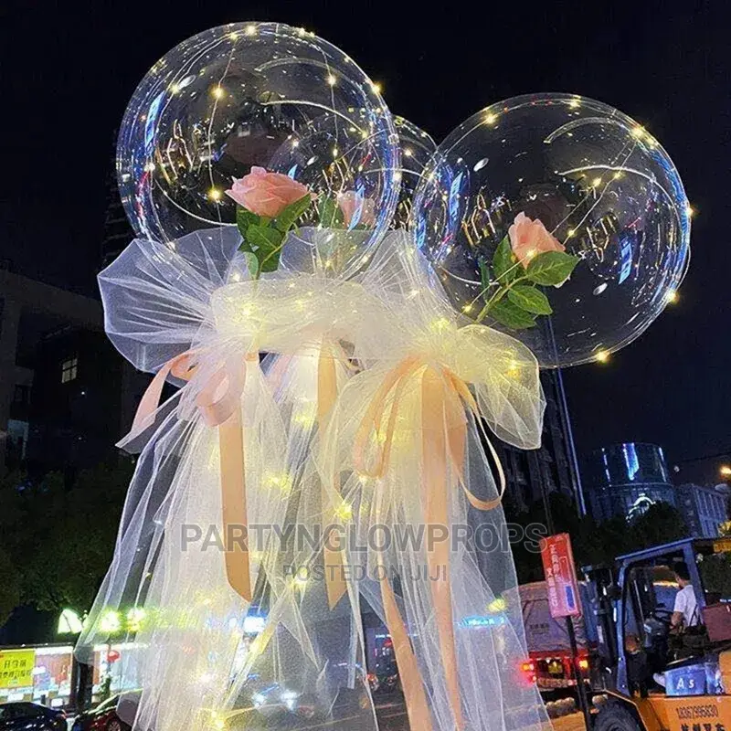 LED Rose Bouquet Balloons - Bobo Balloon