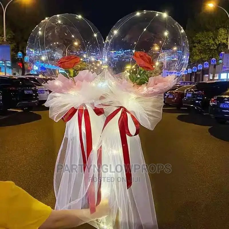 LED Rose Bouquet Balloons - Bobo Balloon