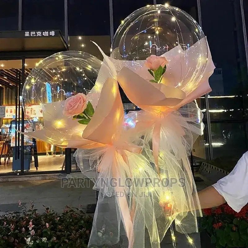LED Rose Bouquet Balloons - Bobo Balloon