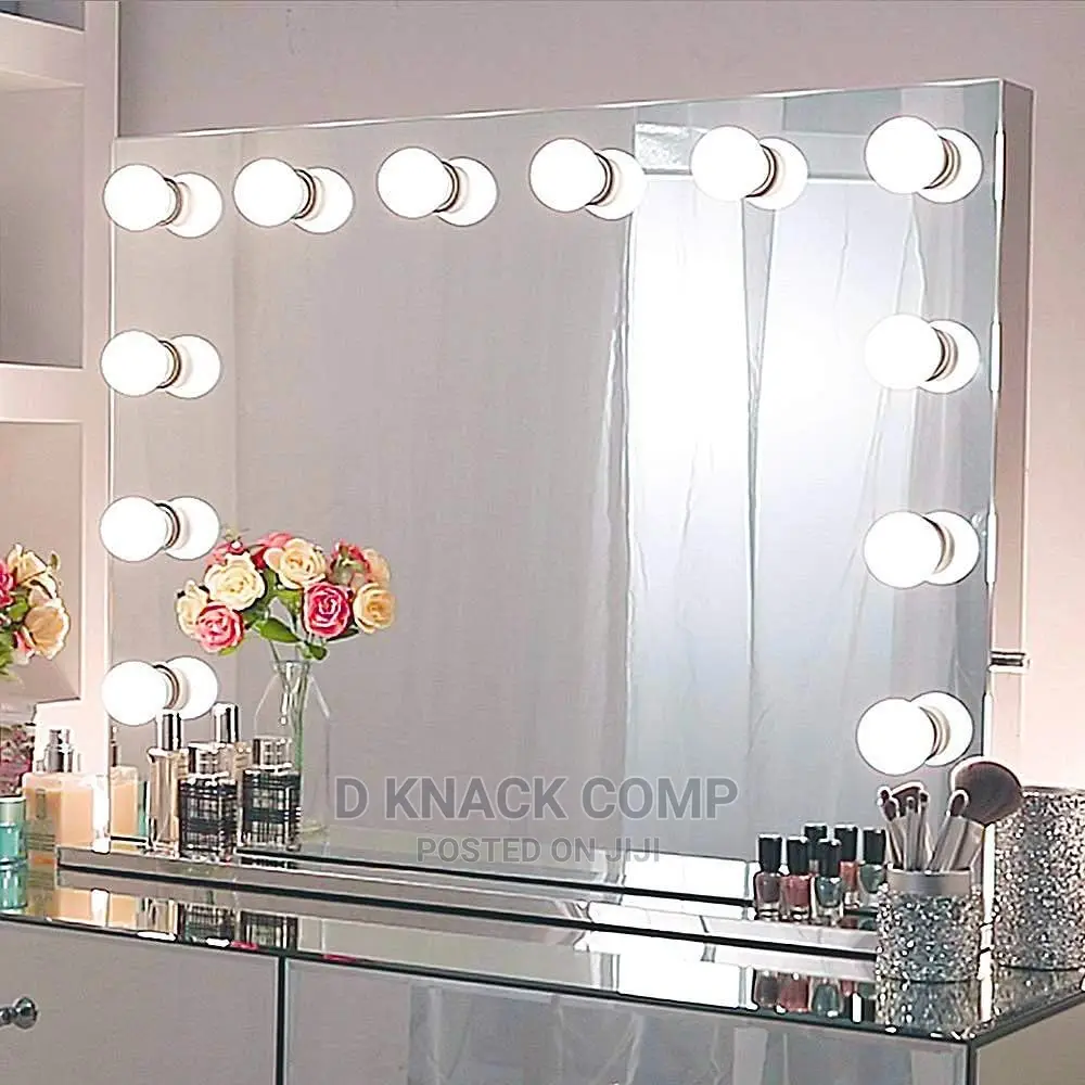 Headlight USB Leds Mirror Lights Kit With 12 Bulbs 3 Modes