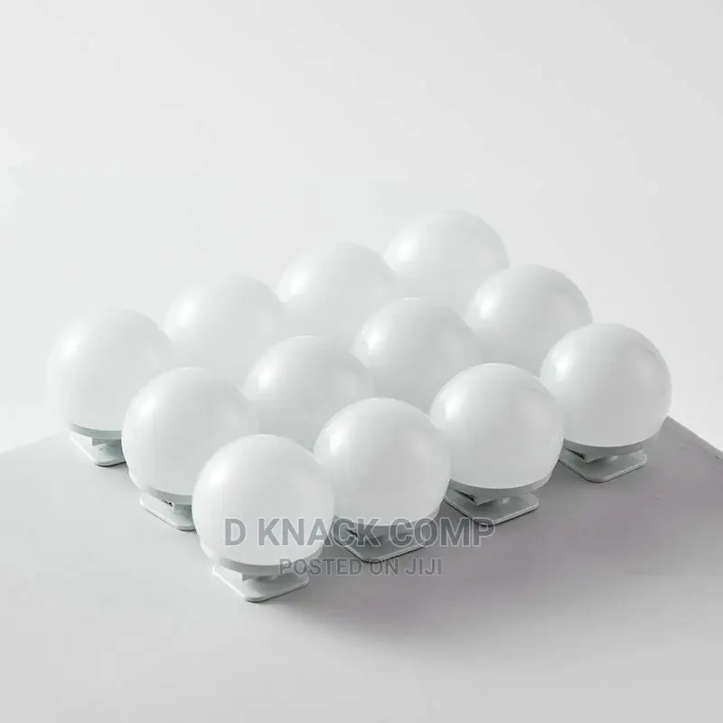 Headlight USB Leds Mirror Lights Kit With 12 Bulbs 3 Modes