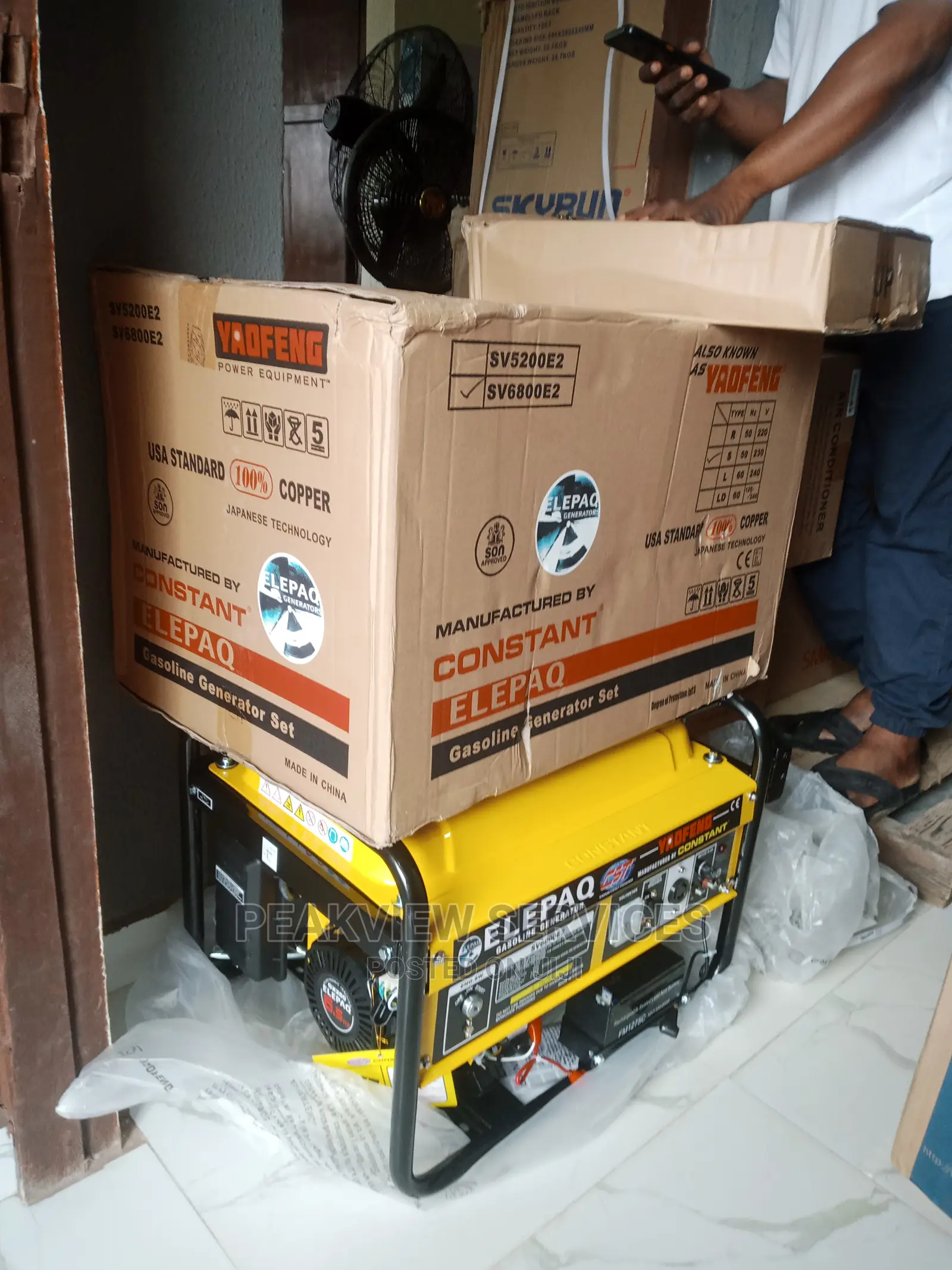 Efficient 4.5kva Sv6800e2 Elepaq Constant Generator