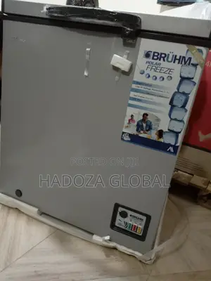 New Bruhm 160 Litres Chest Freezer, Silver - BCS-160MR