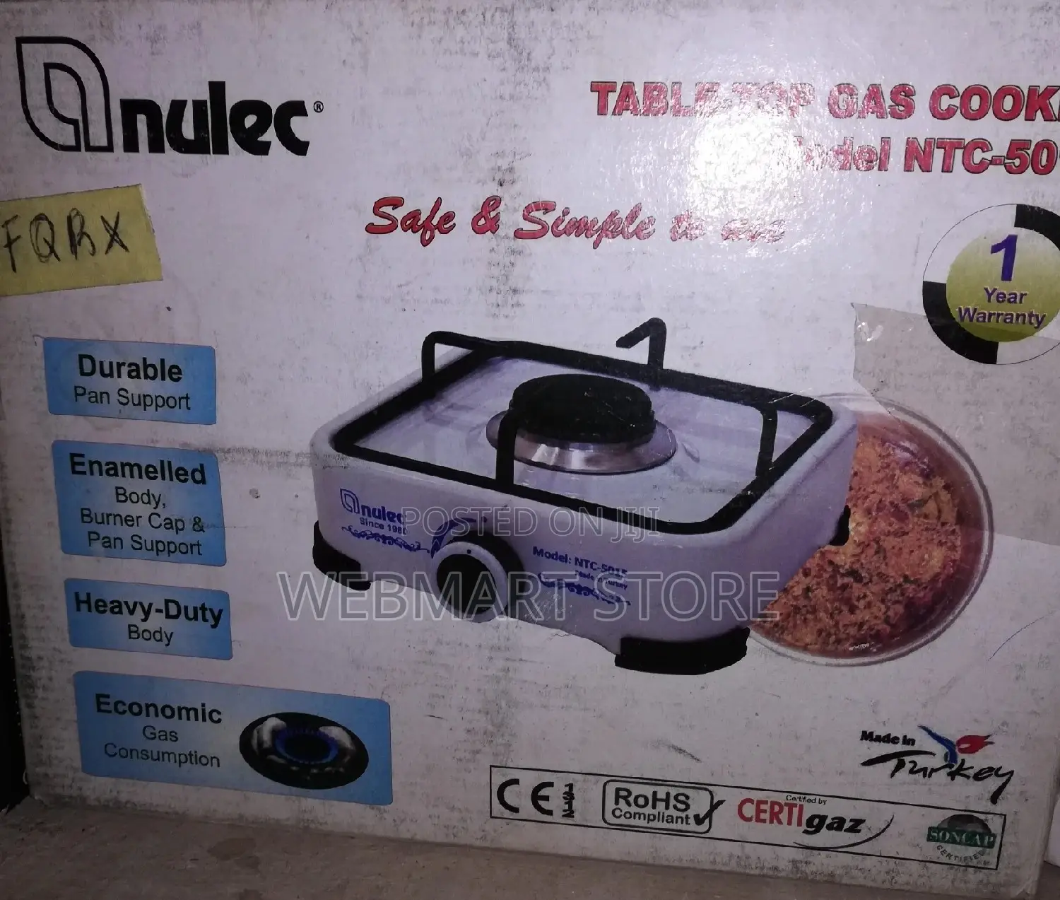 Single Gas Cooker