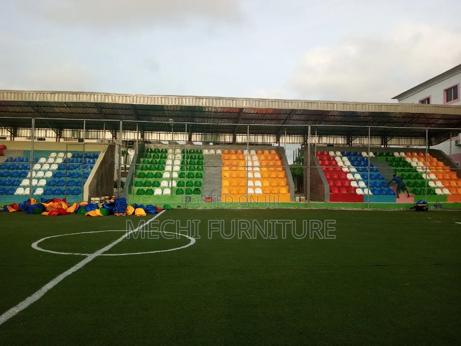 Installation of Stadium Set