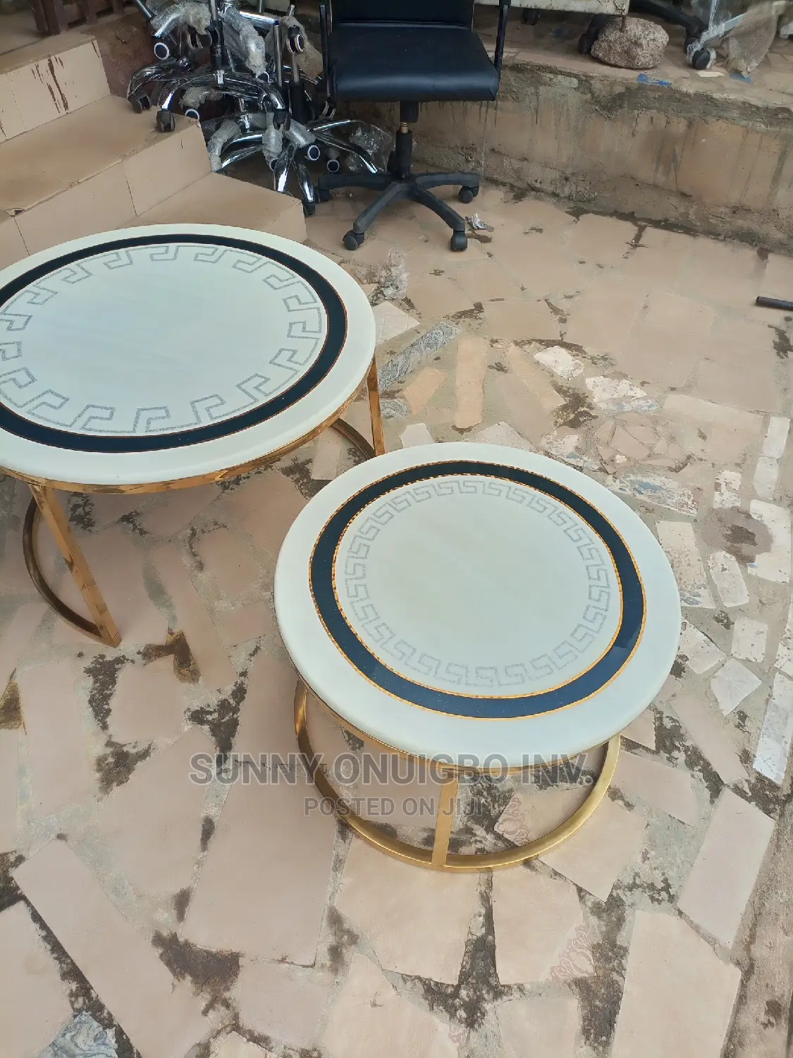 Marble Center Table 2in1