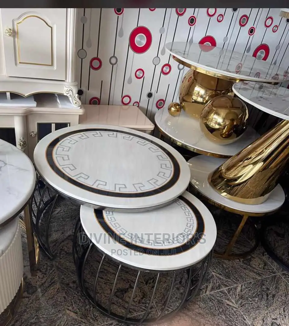Luxurious Marble Top Centre Table With Extension