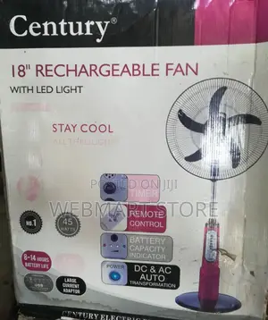 Rechargeable Century Fan 18 Inches