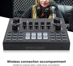 Bluetooth Sound Card Stereo Audio Mixer Voice Changer