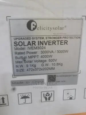 Ivem3024 3kva 24v Felicity Hybrid Inverter