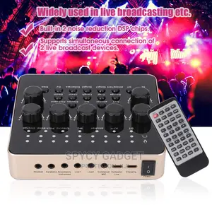 Audio Stereo Live Sound Card With Remote