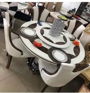 Exclusive Luxury Round Marble Dinning Sets