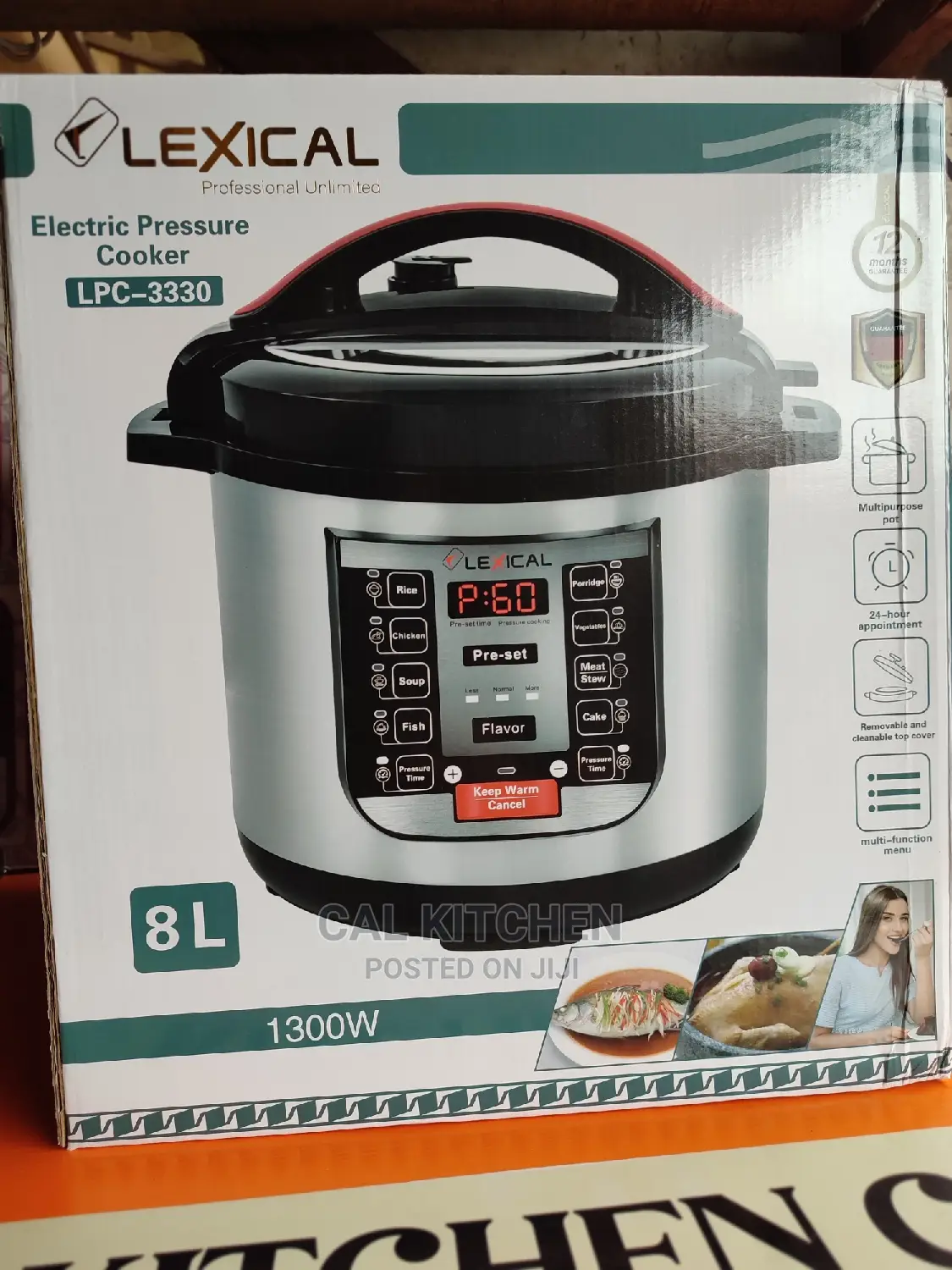 Lexical 8 Liters Multipurpose Pressure Cooker