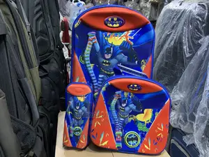3n1 Cartoon Character Trolley Back Pack With Wheels