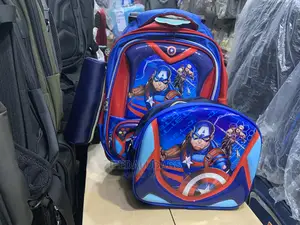 Photo - 3n1 Cartoon Character Kids School Bag With Trolley
