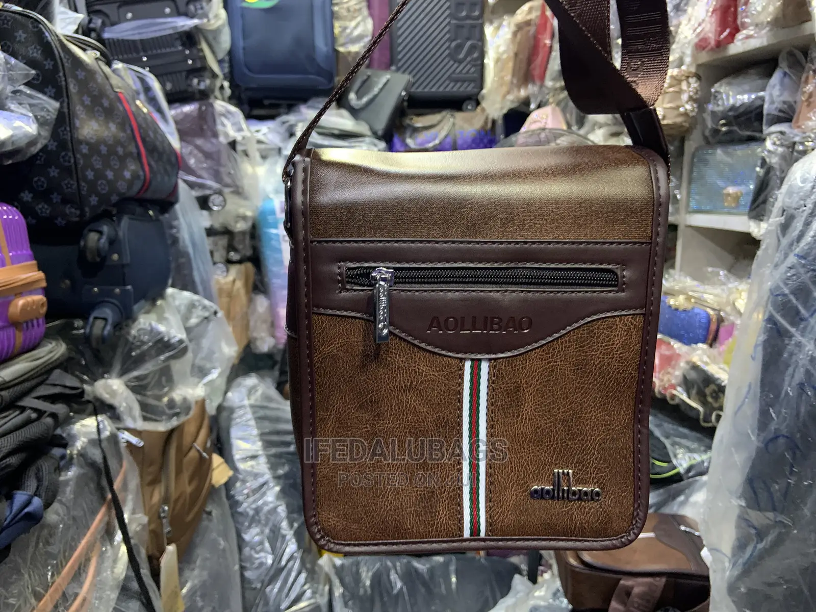 Small Size Brown Colour Side Bag