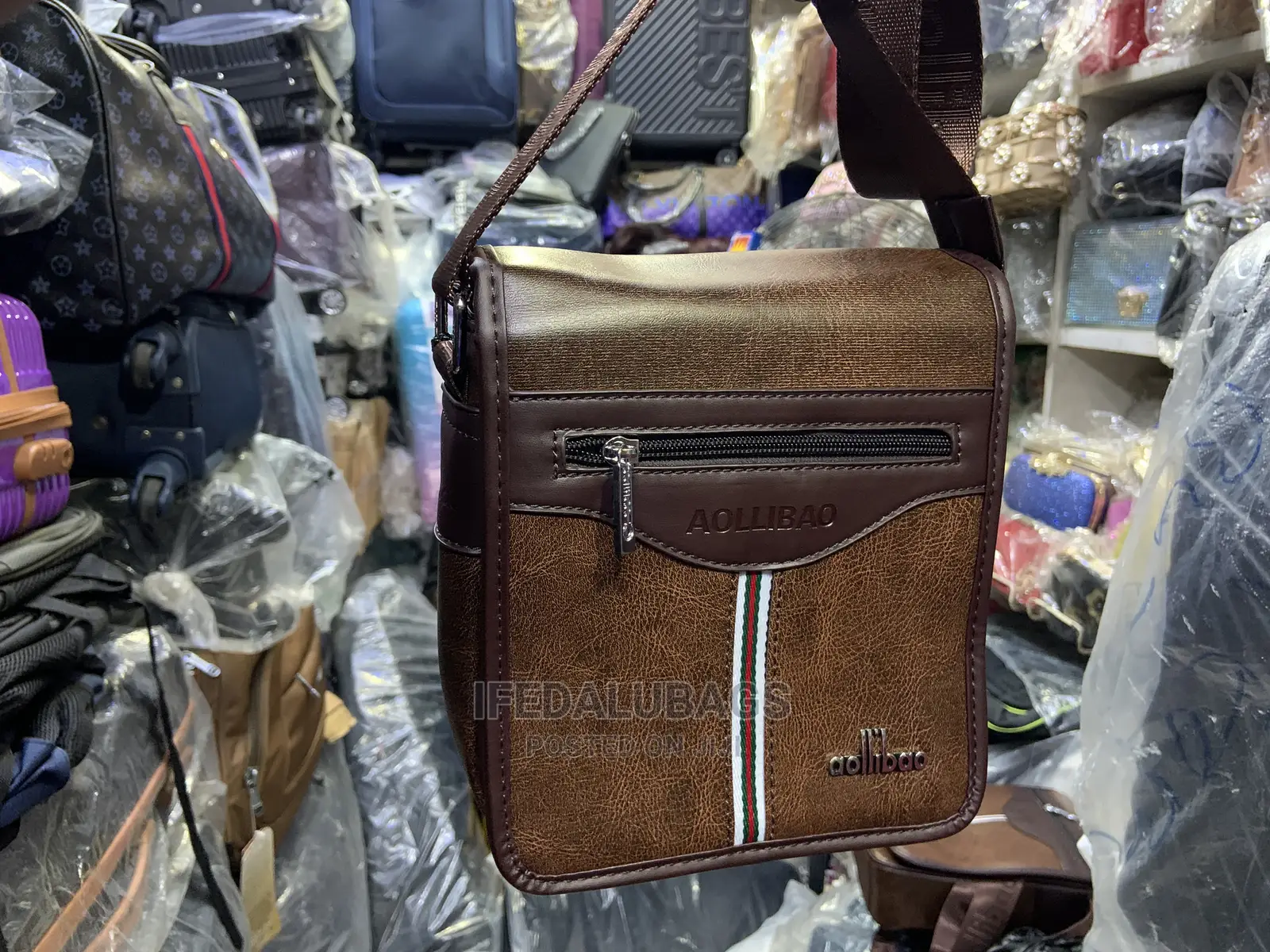 Small Size Brown Colour Side Bag