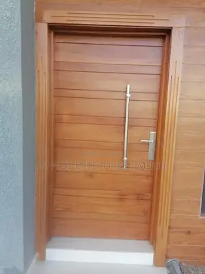 External Security Door With Grooves Complete Accessories