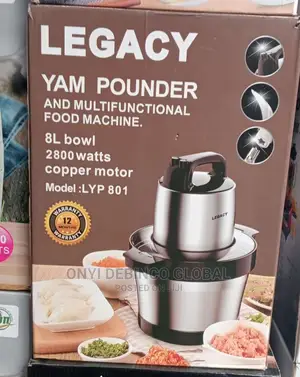 Legacy Yam Pounder Multifunctional Food Machine 8L 2800W
