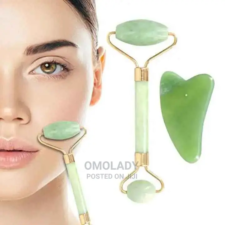 2 in 1 Contour Jade Roller and Gua Sha Set